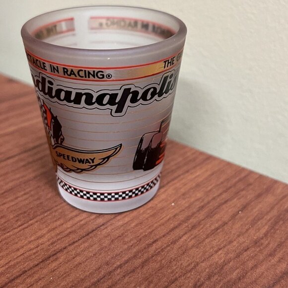 Indianapolis Motor Speedway Beveled Shot Glass IMS Indy 500 Brickyear 400 Racing - Picture 6 of 8